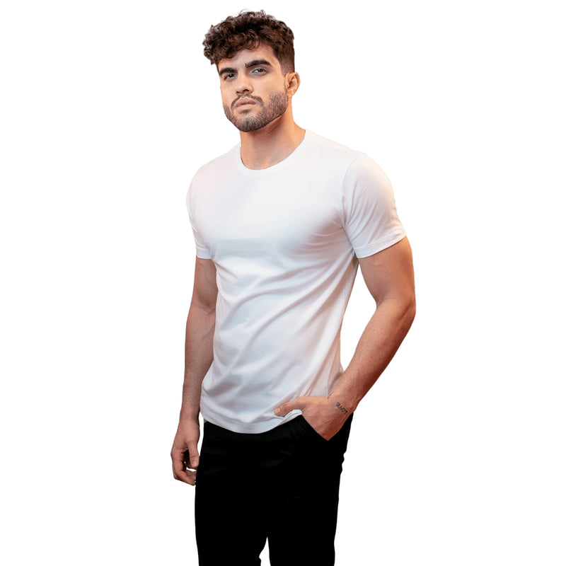 Camiseta Básica de Algodão Egípcio