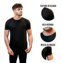 Camiseta Básica de Algodão Egípcio Preto